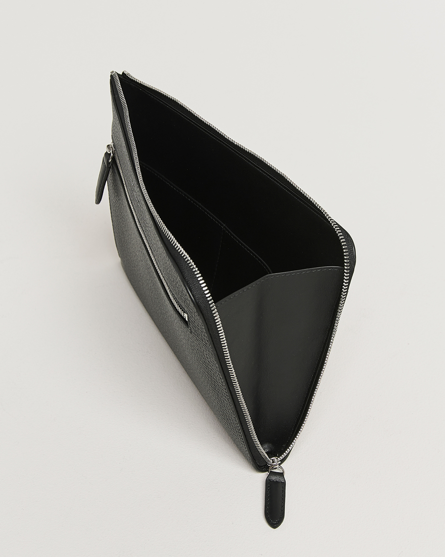 Herre | Vesker | Smythson | Ludlow Flat Organiser Pouch Black
