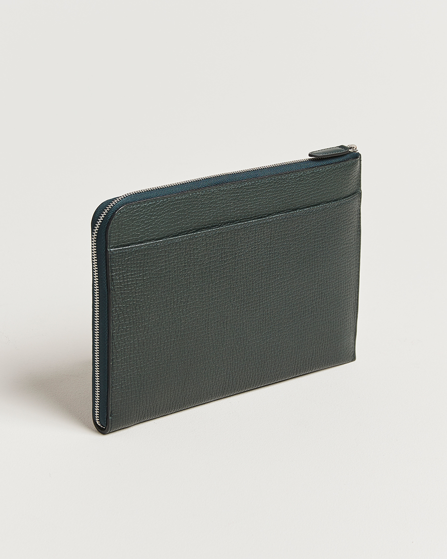 Herre | Smythson Ludlow Flat Organiser Pouch Bottle Green | Smythson | Ludlow Flat Organiser Pouch Bottle Green