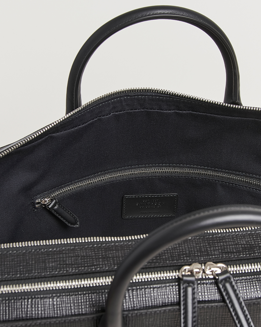 Herre | Vesker | Smythson | Panama Large Lightweight Briefcase Black