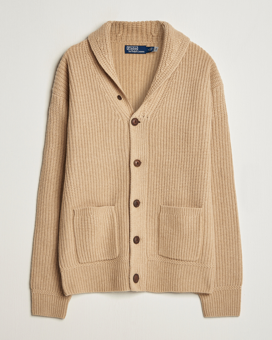 Herre | Gensere | Polo Ralph Lauren | Wool/Cashmere Cardigan Dune Melange
