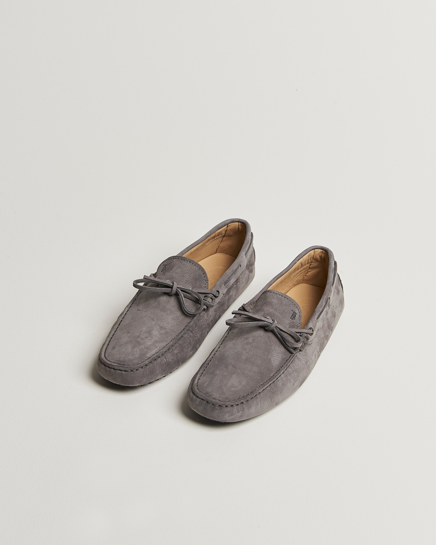 Herre | Bilsko | Tod's | Lacetto Gommino Carshoe Dark Grey Nubuck