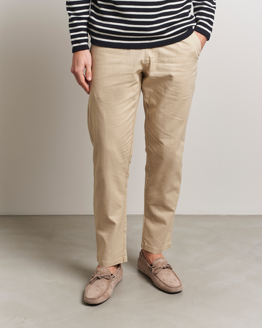 Herre | Tod's Lacetto Gommino Carshoe Taupe Nubuck | Tod's | Lacetto Gommino Carshoe Taupe Nubuck