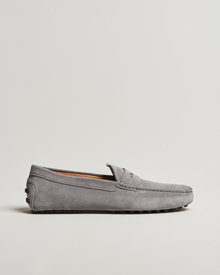 Herre | Tod's Gommino Carshoe Grey Suede | Tod's | Gommino Carshoe Grey Suede