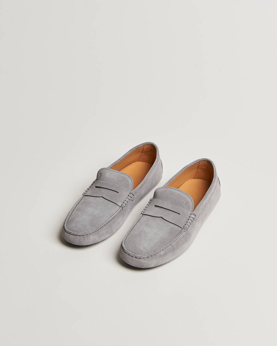 Herre | Tod's Gommino Carshoe Grey Suede | Tod's | Gommino Carshoe Grey Suede
