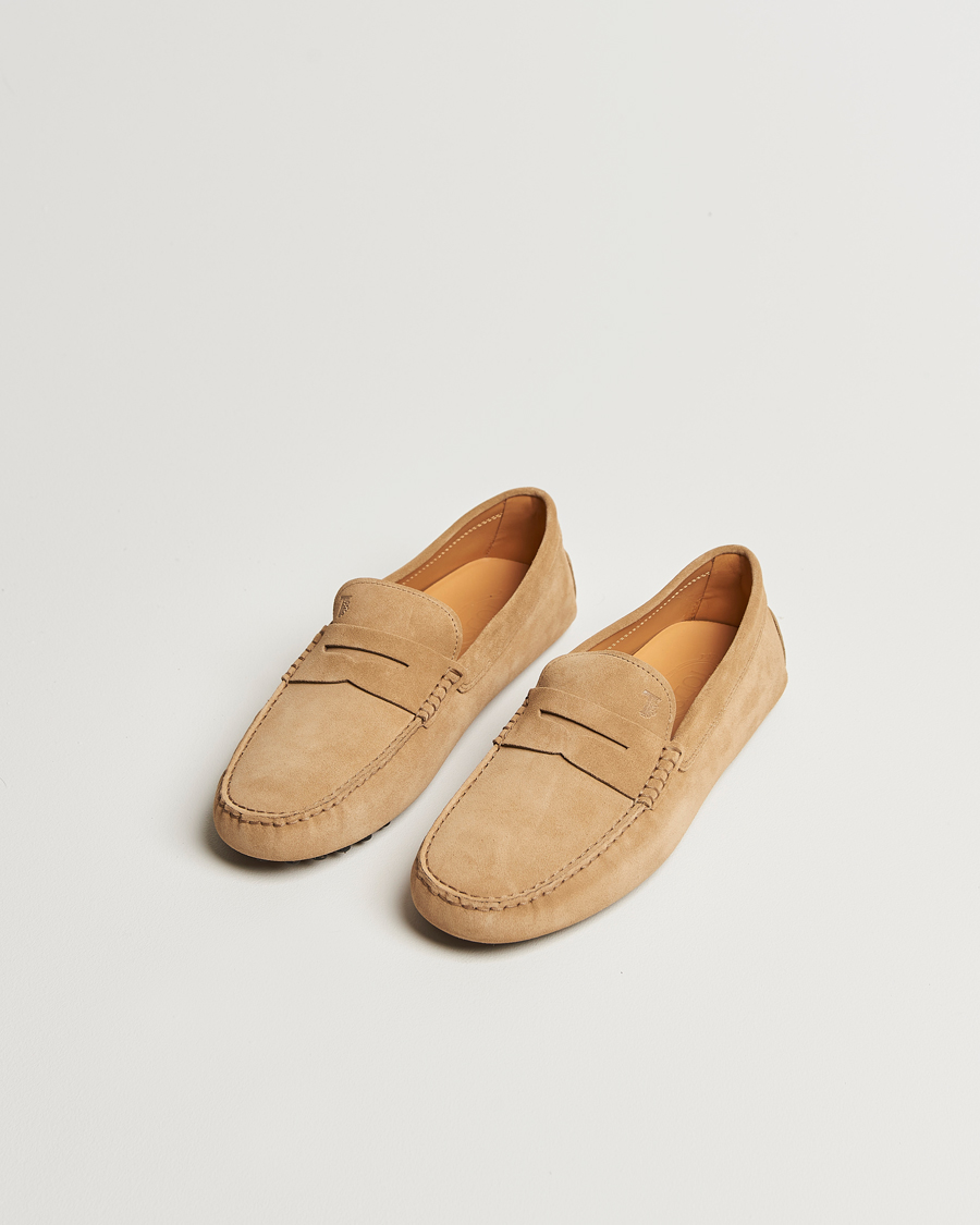 Herre | Bilsko | Tod's | Gommino Carshoe Beige Suede