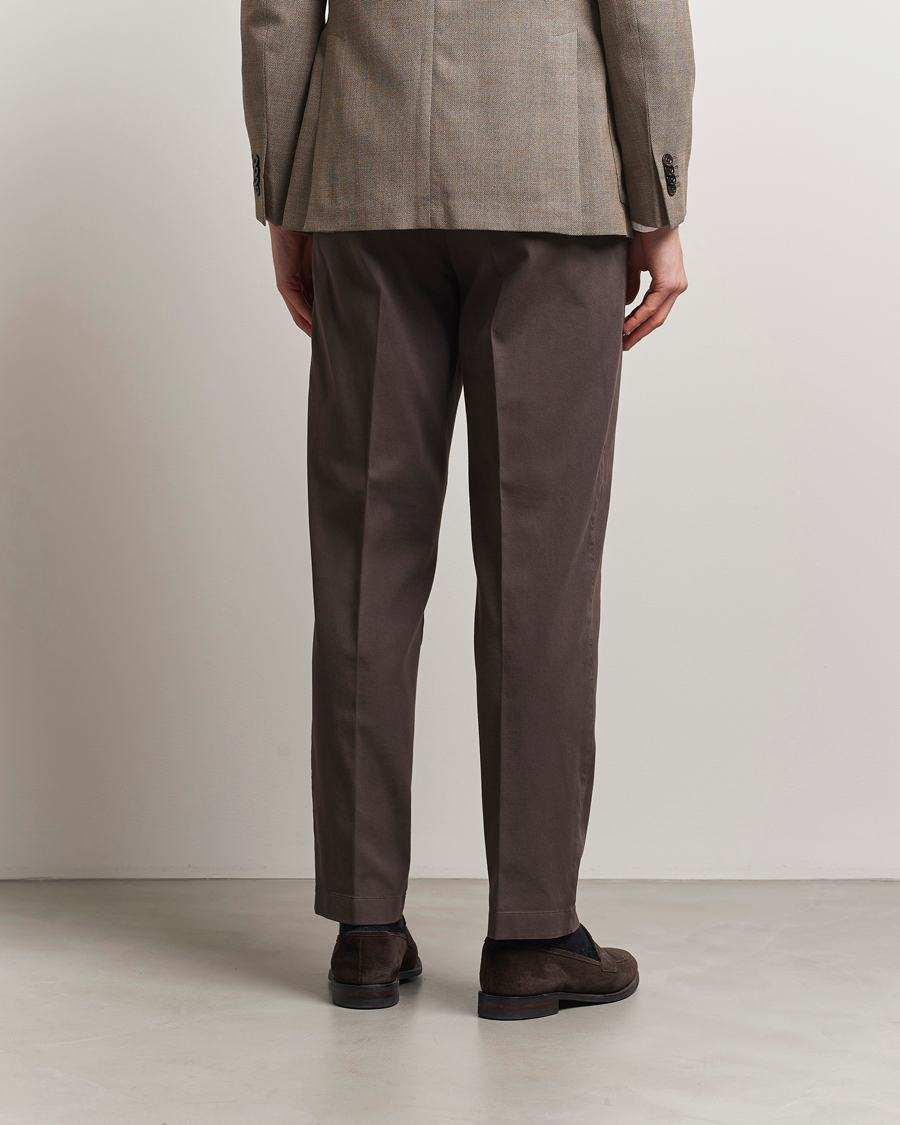Herre | Bukser | Boglioli | Regular Fit Cotton Chinos Brown