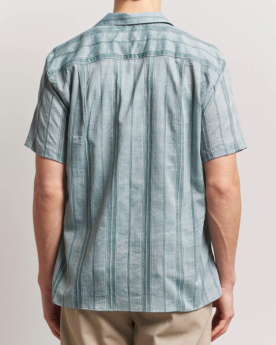 Herre | Skjorter | Gitman Vintage | Japanese Dobby Camp Shirt Green