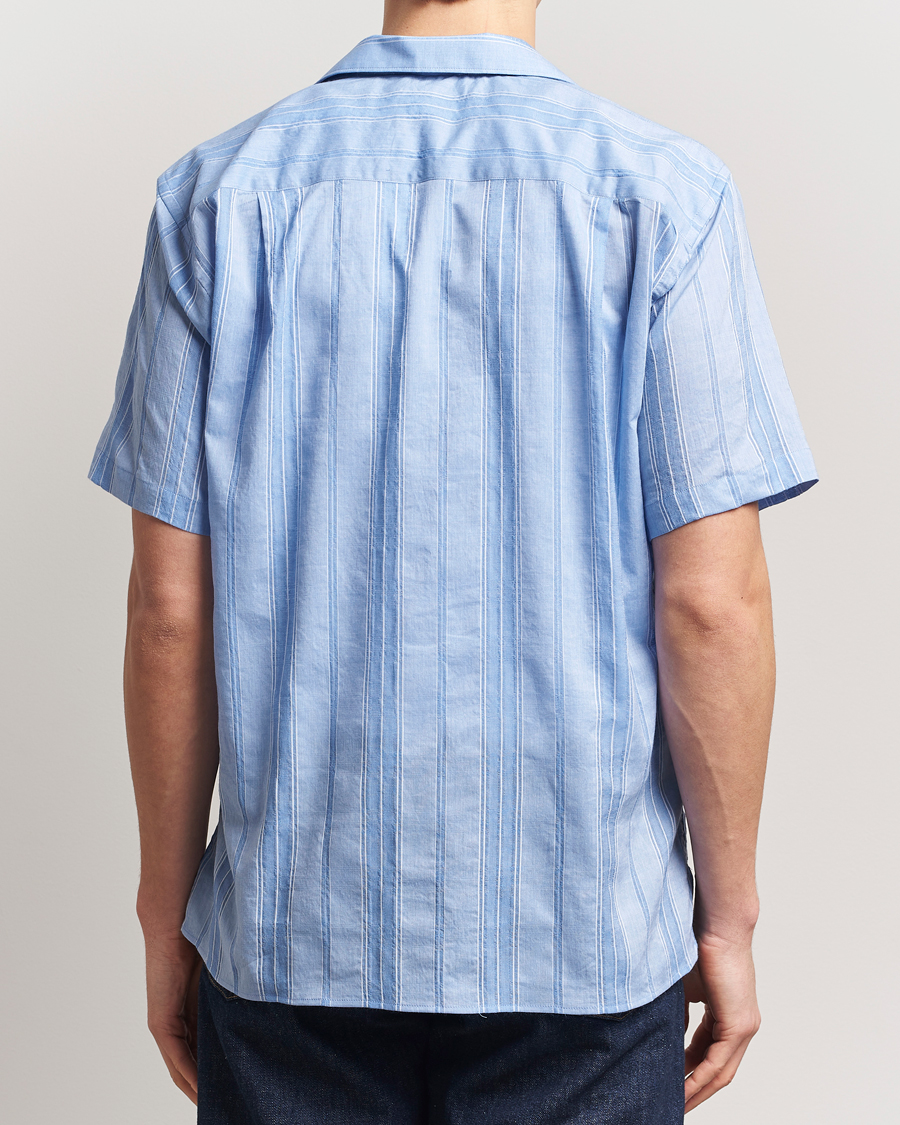 Herre | Skjorter | Gitman Vintage | Japanese Dobby Camp Shirt Light Blue