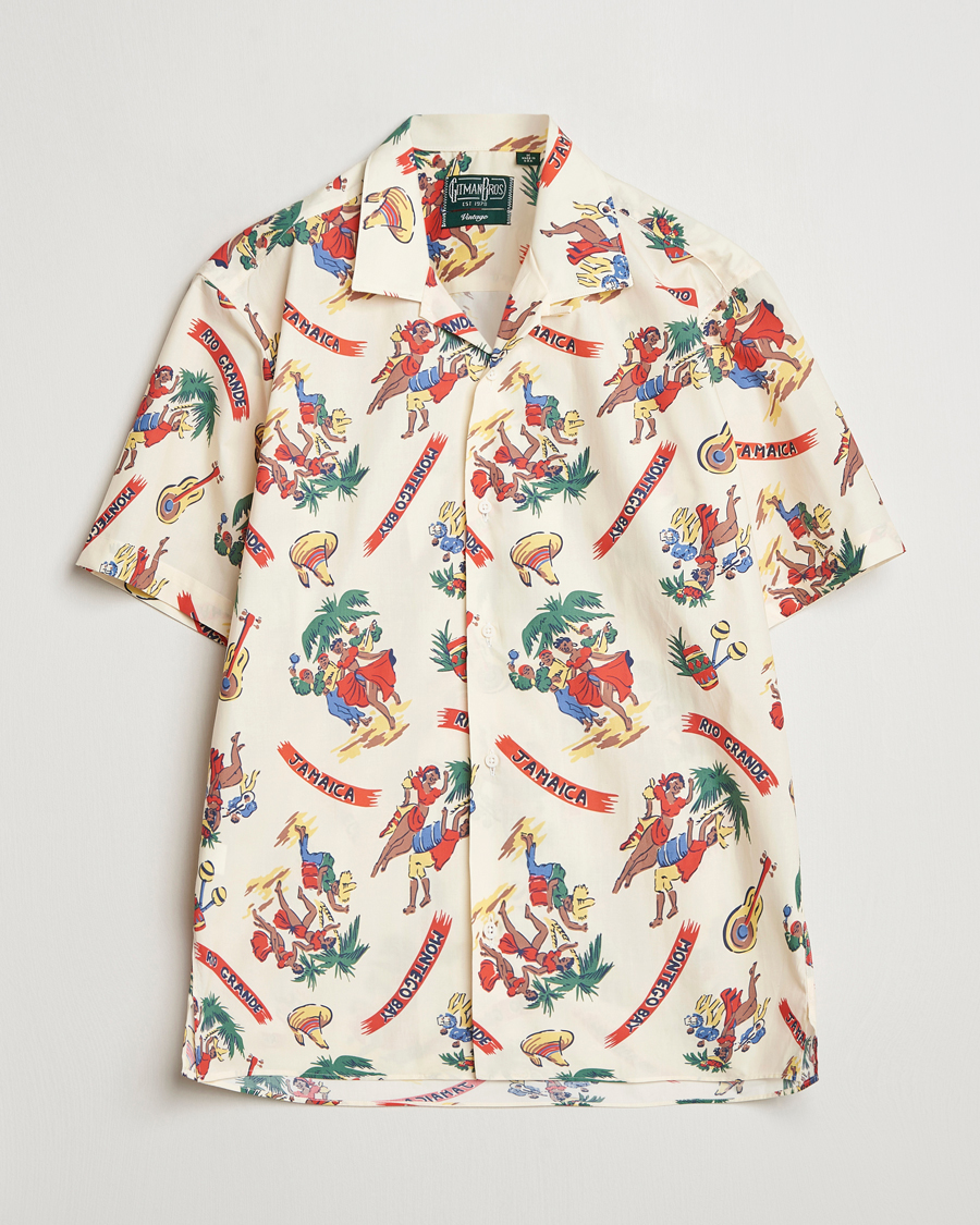 Herre | Skjorter | Gitman Vintage | Jamaica Camp Shirt Cream