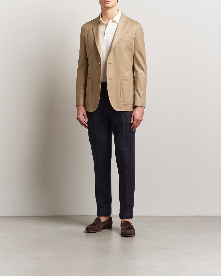 Herre | Bukser | PT01 | Gentleman Fit Linen Trousers Navy
