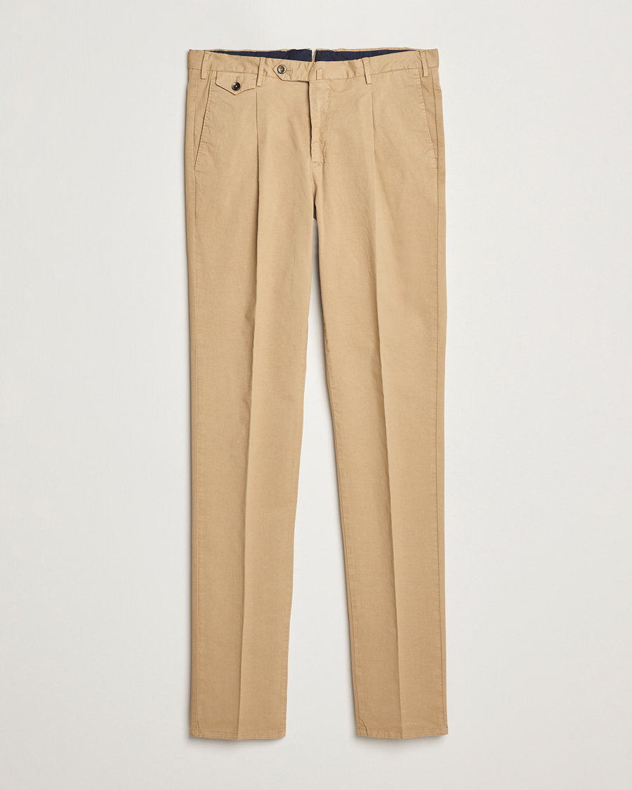 Herre | Bukser | PT01 | Gentleman Fit Cotton/Stretch Trousers Beige