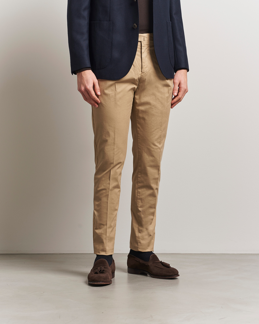 Herre | Bukser | PT01 | Gentleman Fit Cotton/Stretch Trousers Beige