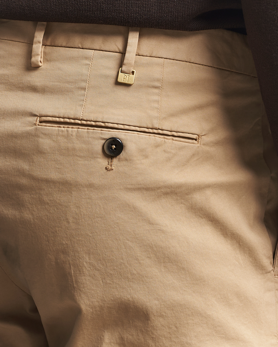Herre | Bukser | PT01 | Gentleman Fit Cotton/Stretch Trousers Beige