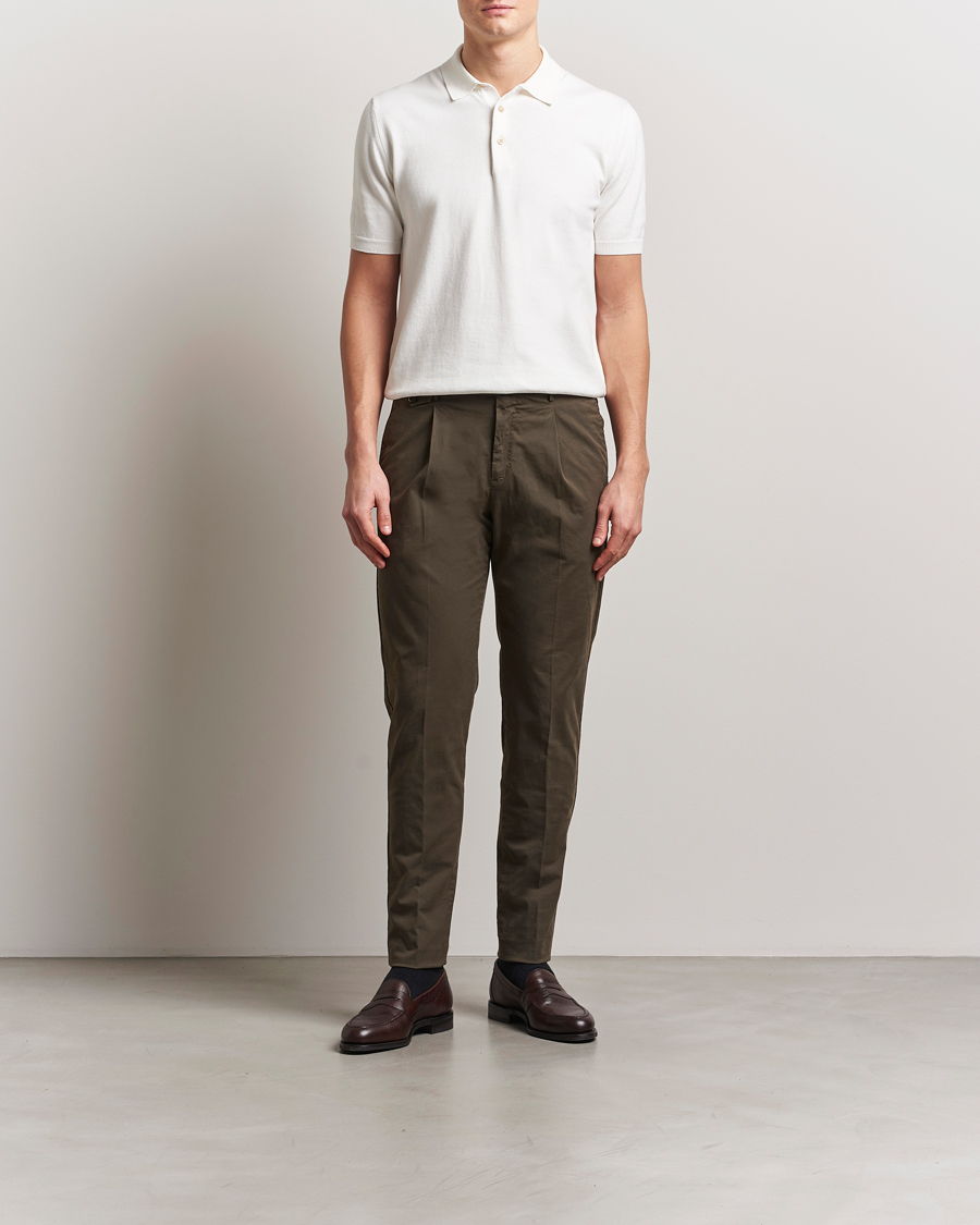 Herre | Bukser | PT01 | Gentleman Fit Cotton/Stretch Trousers Brown