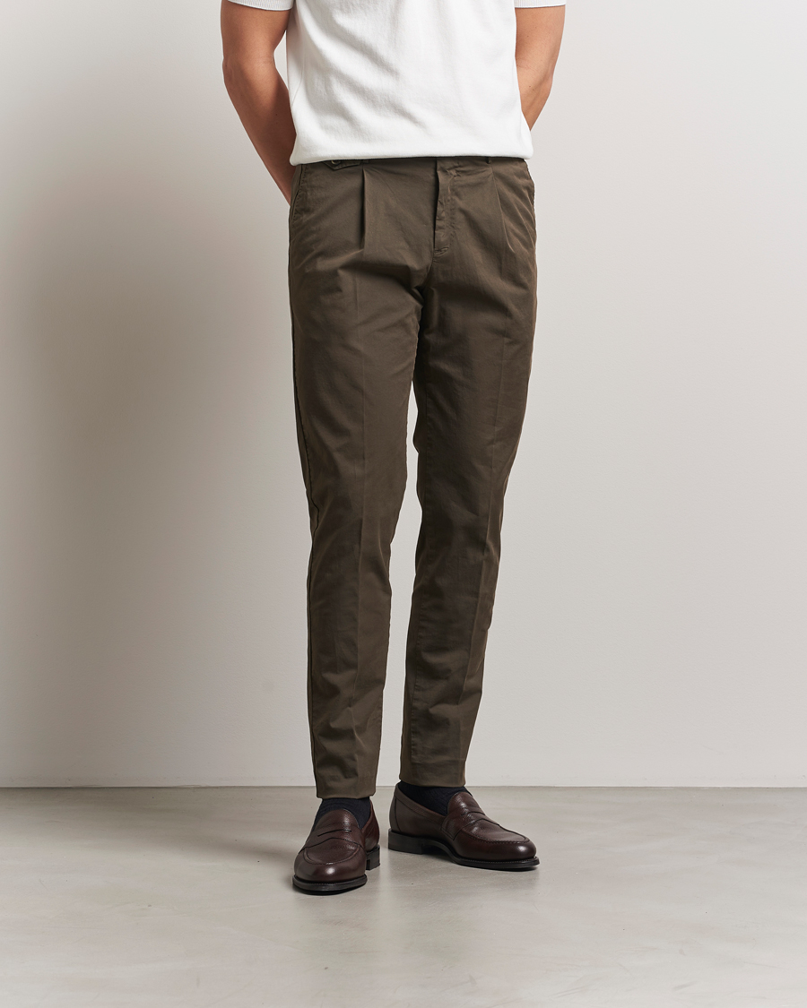 Herre | Bukser | PT01 | Gentleman Fit Cotton/Stretch Trousers Brown