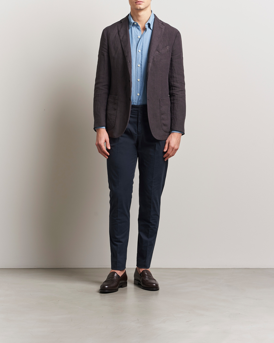 Herre | Bukser | PT01 | Gentleman Fit Cotton/Stretch Trousers Navy