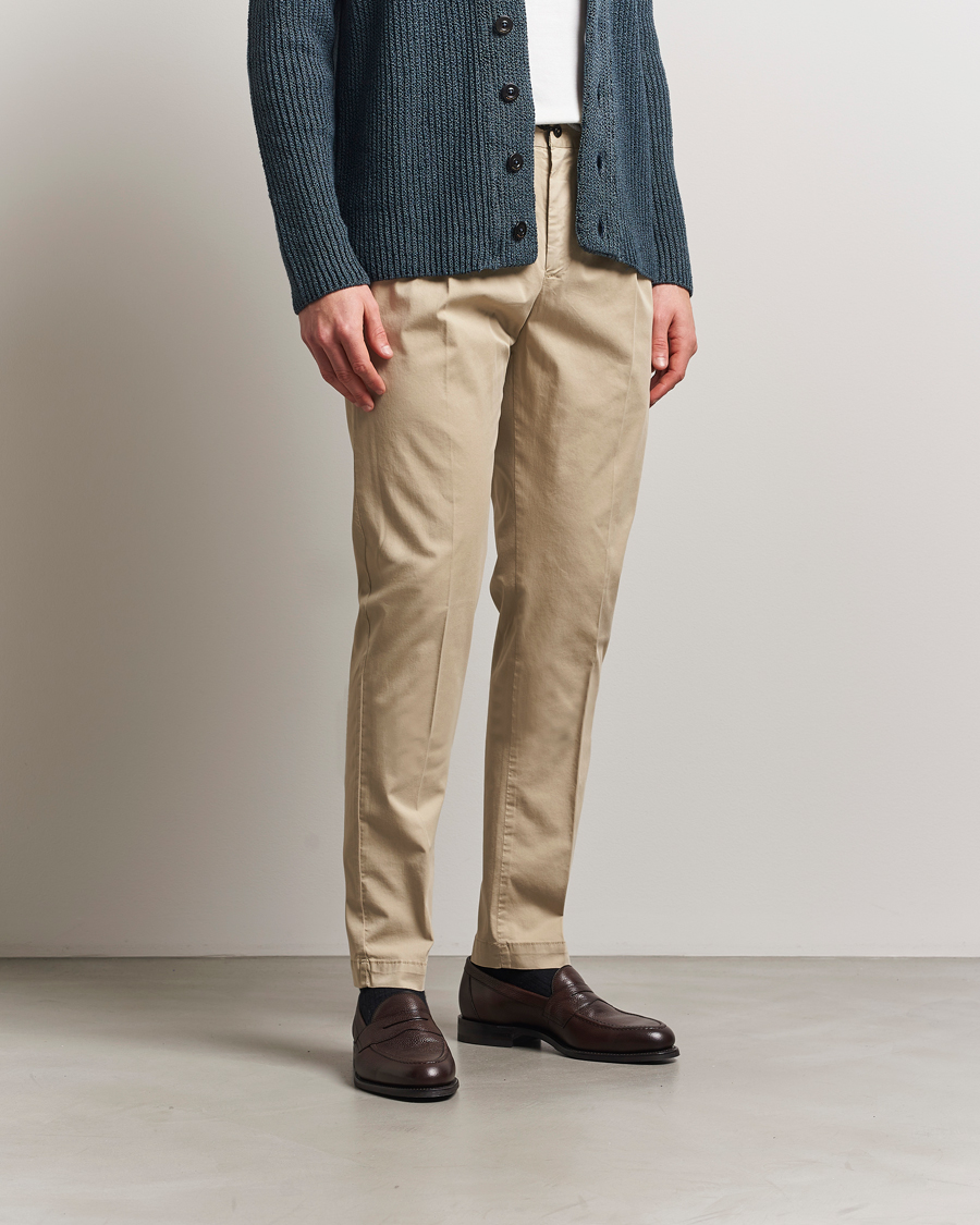 Herre | Bukser | PT01 | Soft Cotton/Stretch Drawstring Pants Beige