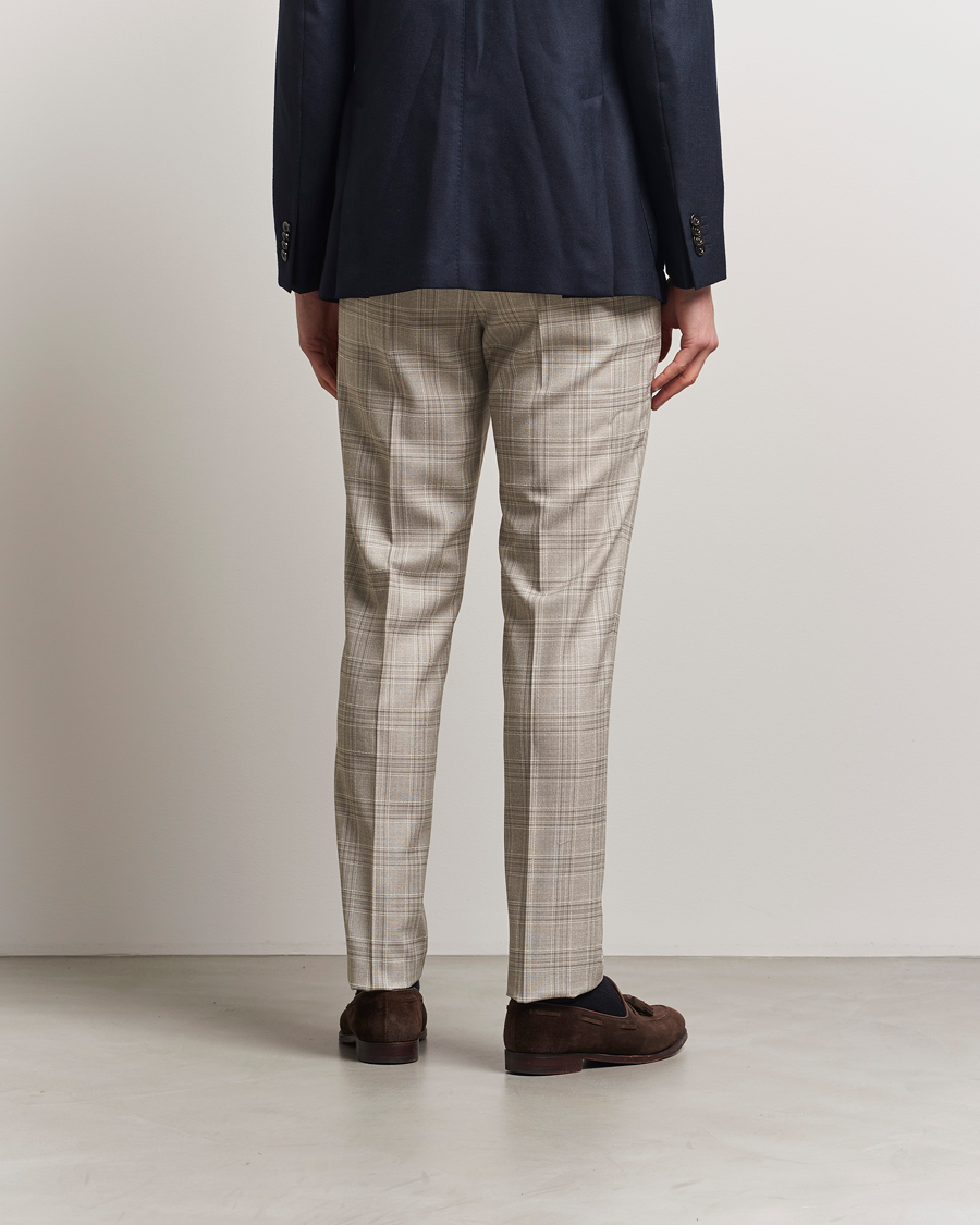 Herre | Bukser | PT01 | Gentleman Fit Check Wool Trousers Beige