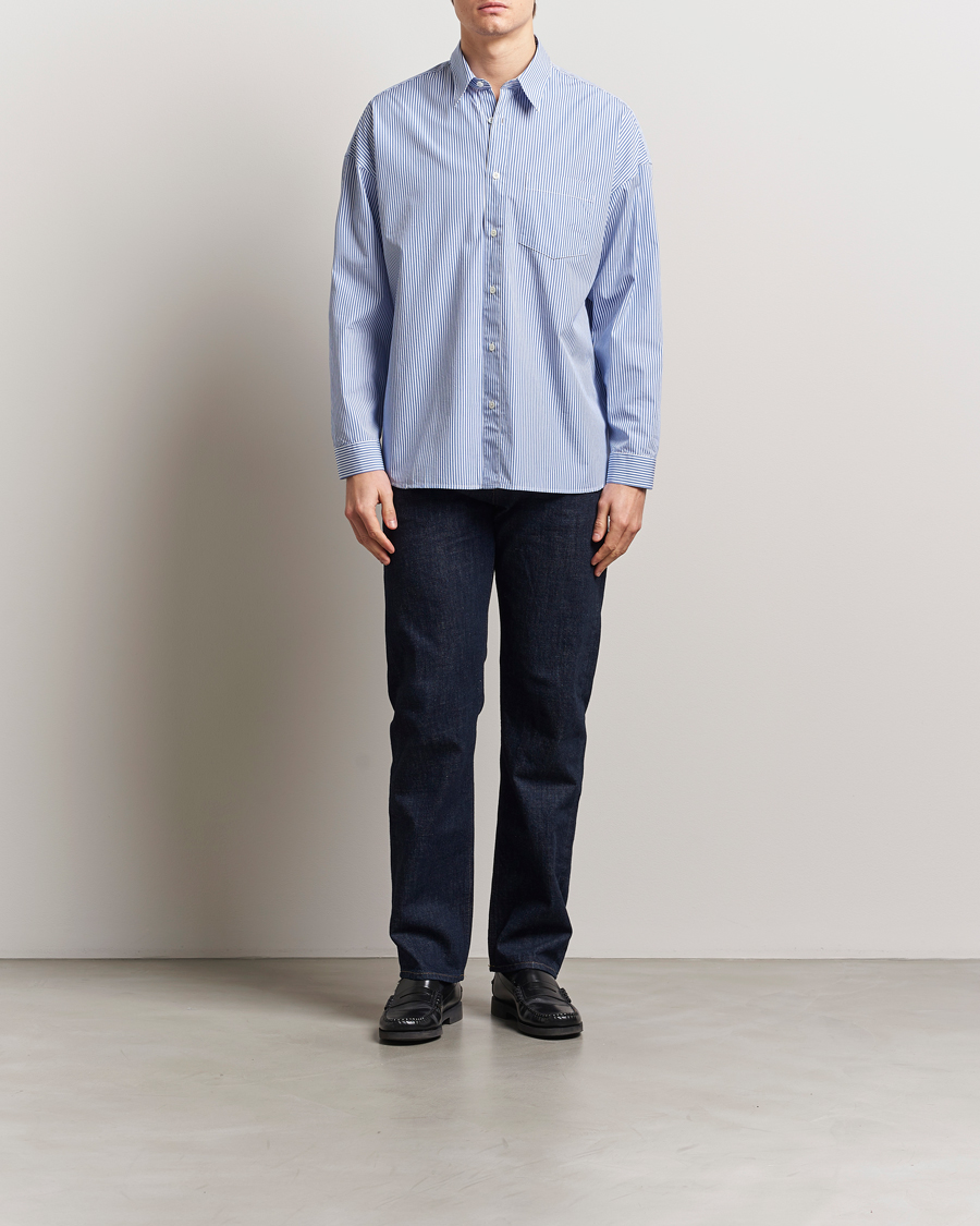 Herre | Skjorter | Sunflower | Stable Shirt Blue Stripe