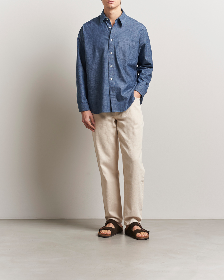Herre | Skjorter | Sunflower | Stable Chambray Shirt Rinse