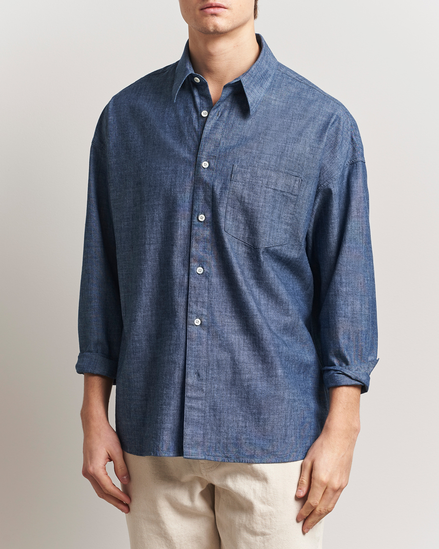 Herre | Skjorter | Sunflower | Stable Chambray Shirt Rinse