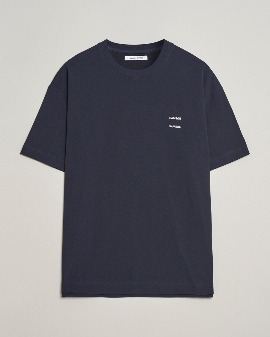 Herre | T-Shirts | Samsøe Samsøe | Joel Organic Cotton T-Shirt Salute Navy