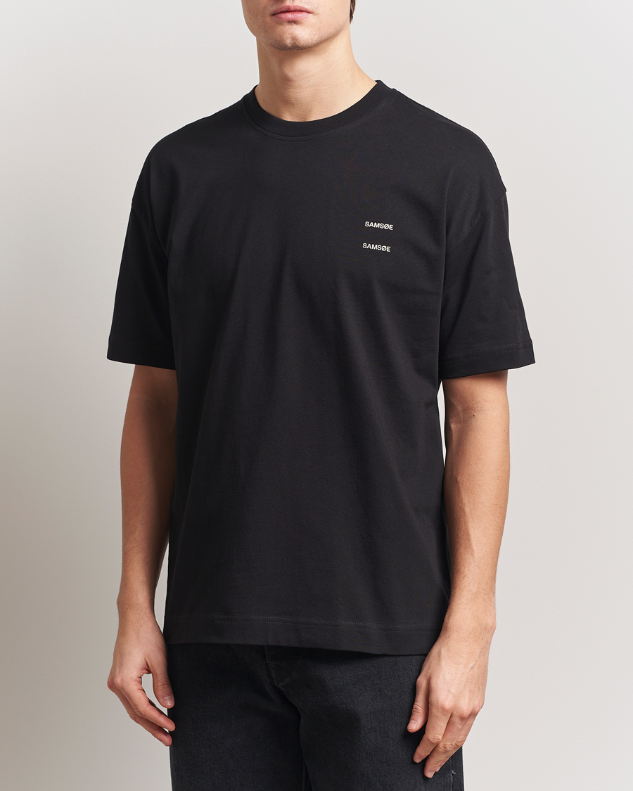 Herre | T-Shirts | Samsøe Samsøe | Joel Organic Cotton T-Shirt Black