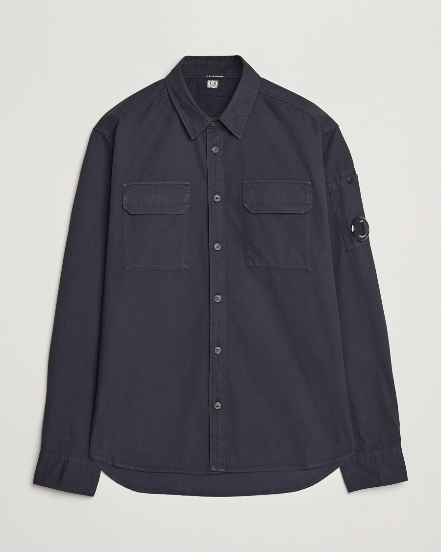 Herre | Skjorter | C.P. Company | Organic Gabardine Pocket Shirt Navy