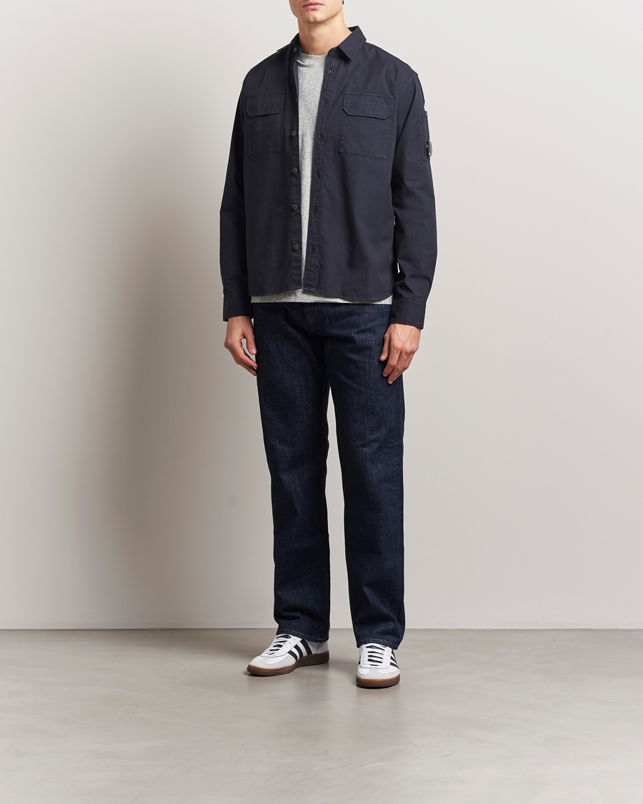 Herre | Skjorter | C.P. Company | Organic Gabardine Pocket Shirt Navy