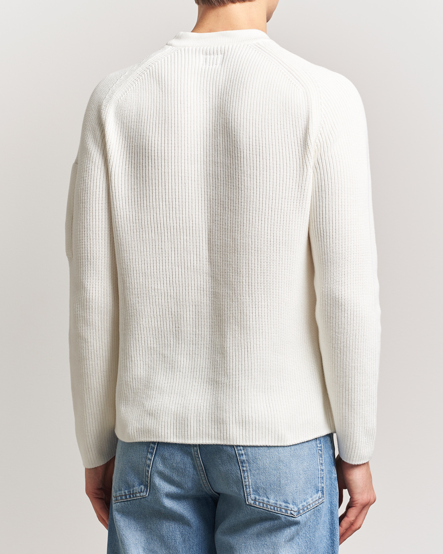 Herre | Gensere | C.P. Company | Sea Island Cotton Crewneck White