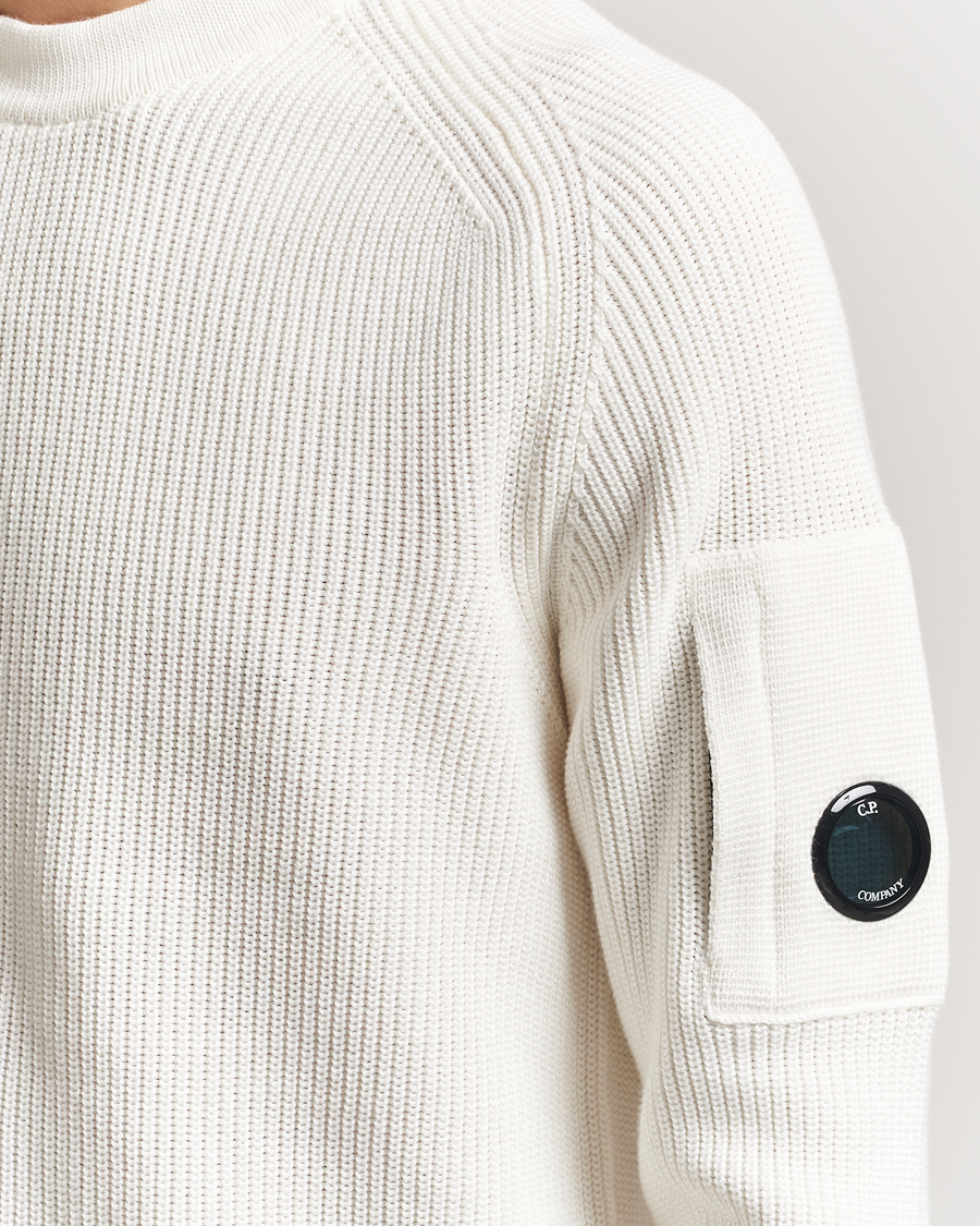 Herre | Gensere | C.P. Company | Sea Island Cotton Crewneck White