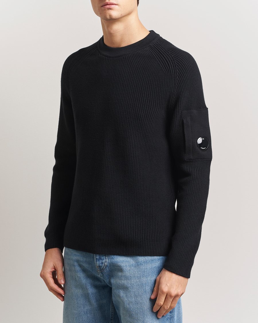 Herre | Gensere | C.P. Company | Sea Island Cotton Crewneck Black