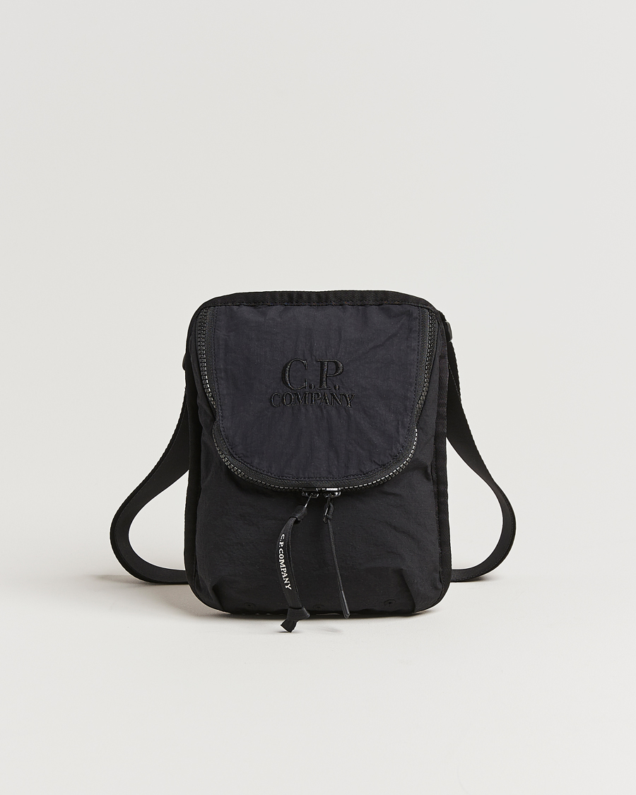 Herre | C.P. Company Plain Paper Touch Accessorie Bag Black | C.P. Company | Plain Paper Touch Accessorie Bag Black
