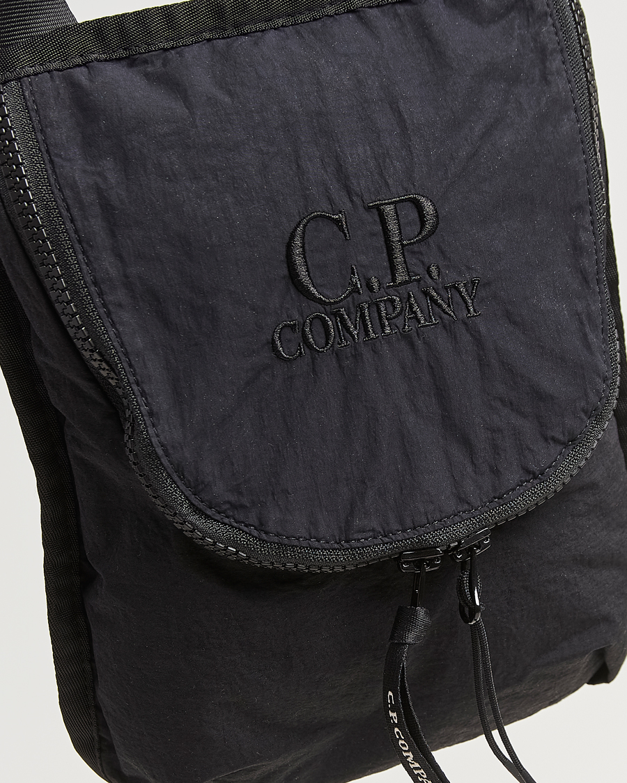 Herre | C.P. Company Plain Paper Touch Accessorie Bag Black | C.P. Company | Plain Paper Touch Accessorie Bag Black