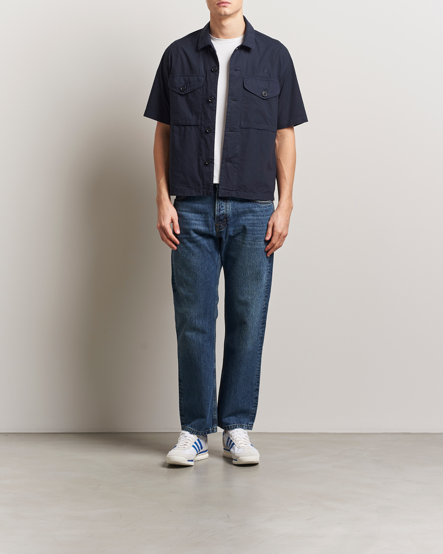 Herre | Skjorter | C.P. Company | Short Sleeve Popline Shirt Navy