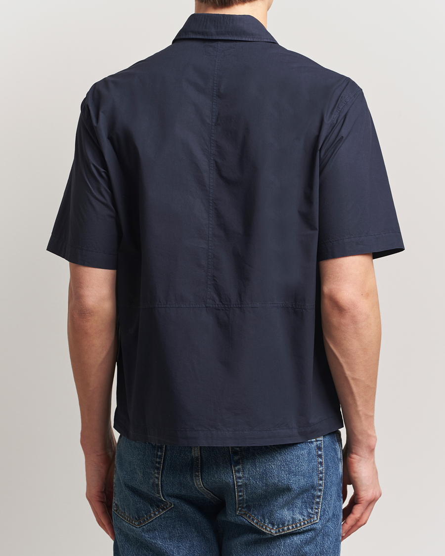 Herre | Skjorter | C.P. Company | Short Sleeve Popline Shirt Navy