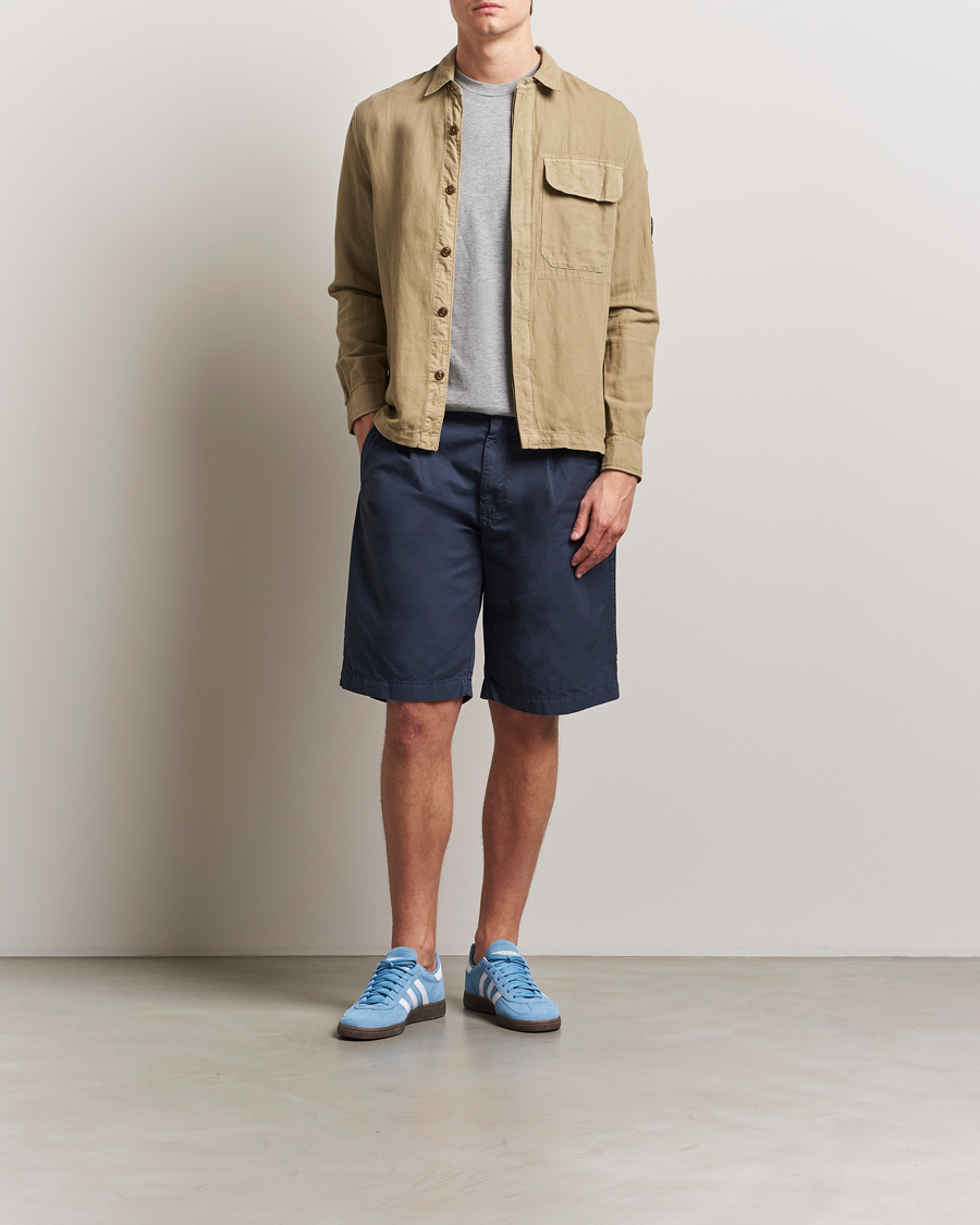 Herre | Shorts | C.P. Company | Cotton Gabardine Shorts Navy