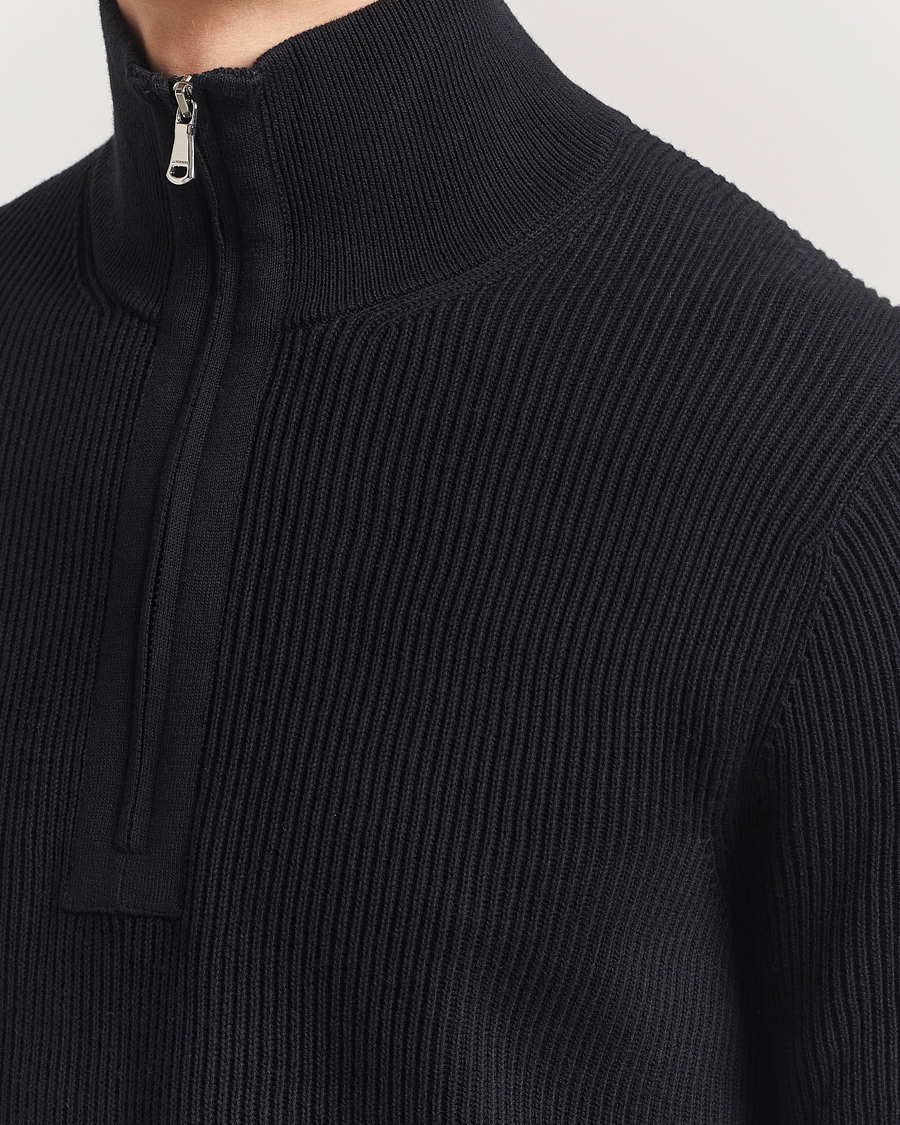 Herre | Gensere | J.Lindeberg | Alex Knitted Half-Zip Black