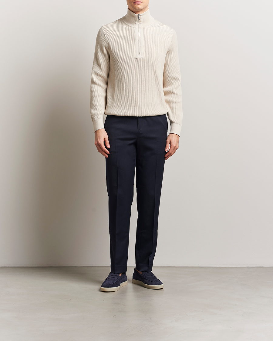 Herre | Gensere | J.Lindeberg | Alex Knitted Half-Zip Moonbeam