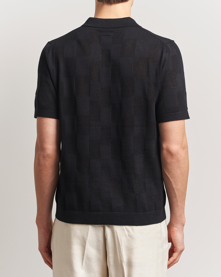 Herre | Pikéer | J.Lindeberg | Reymond Stacked Bridge Polo Black