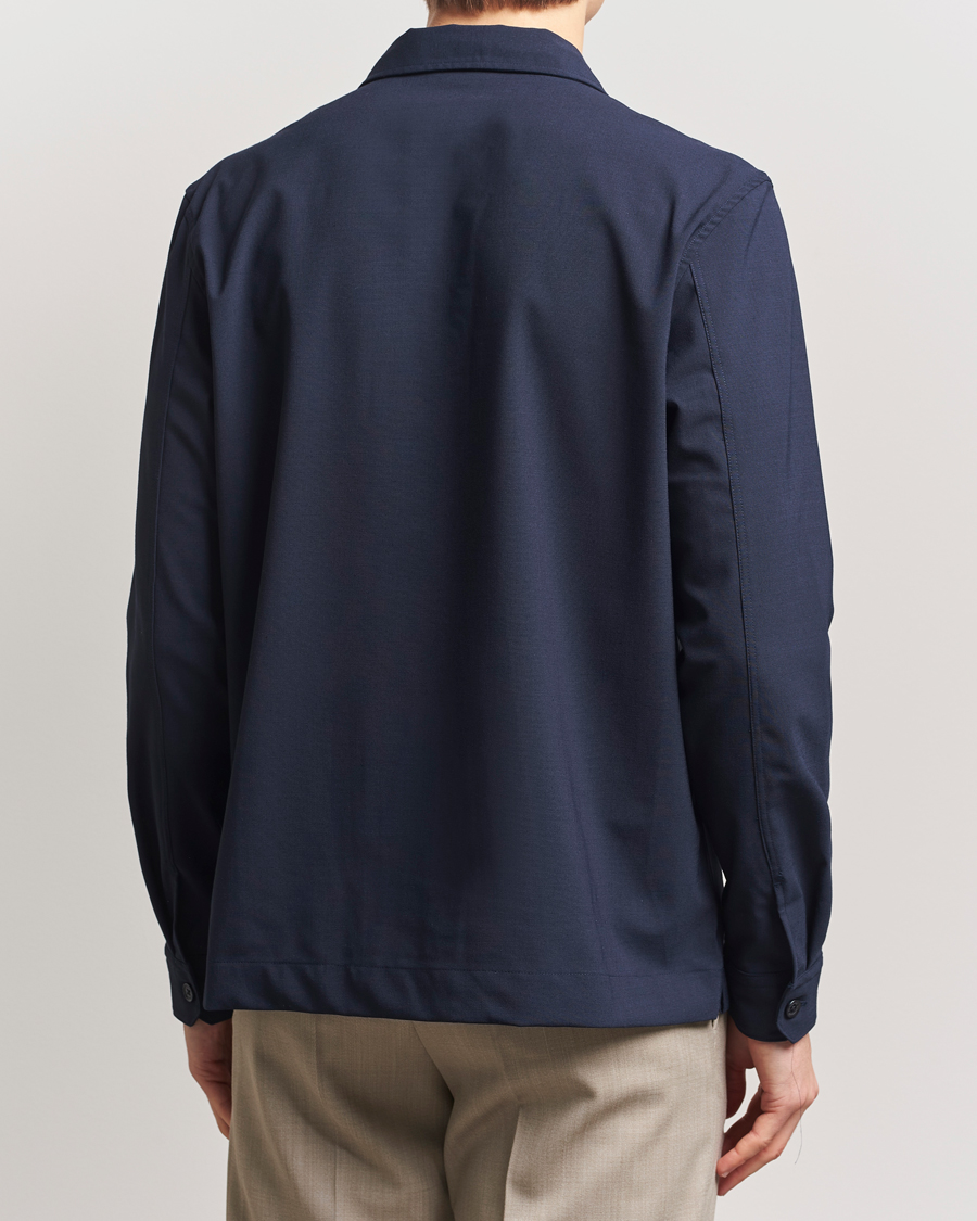 Herre | Skjorter | J.Lindeberg | Reid Twill Overshirt Navy