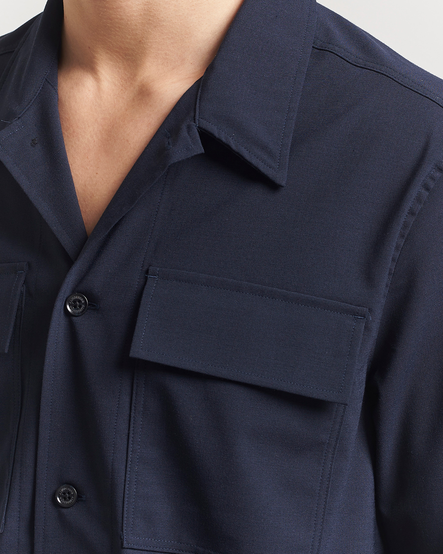Herre | Skjorter | J.Lindeberg | Reid Twill Overshirt Navy