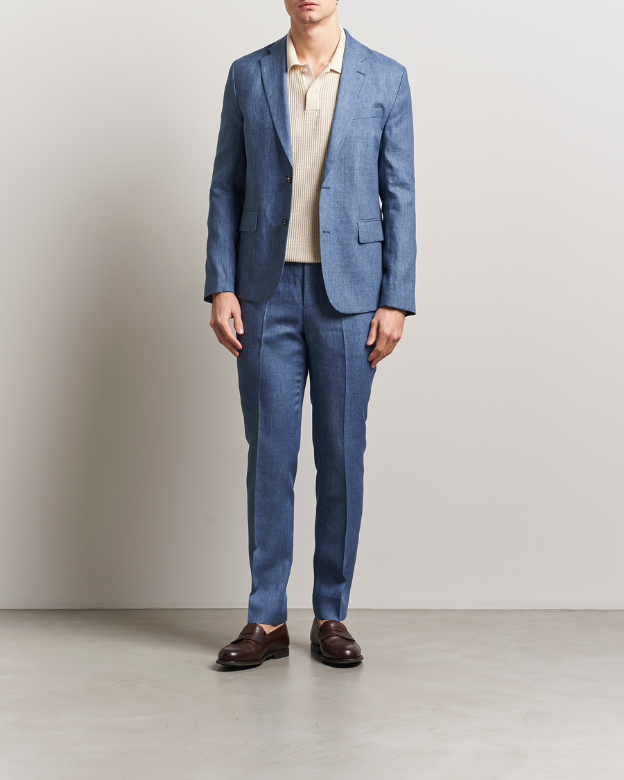 Herre | Dressjakker | J.Lindeberg | Elton Unlined Super Linen Blazer Rainwashed
