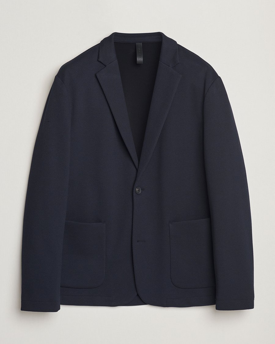 Herre | Dressjakker | J.Lindeberg | Calvon 3D Piquet Blazer Navy