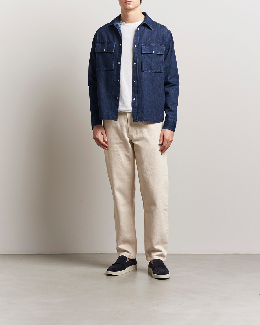 Herre | Skjorter | J.Lindeberg | Finnigan Denim Shirt Navy