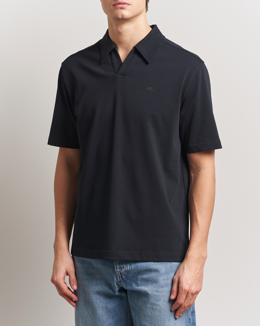 Herre | Pikéer | J.Lindeberg | Roy Relaxed Polo Pique Black
