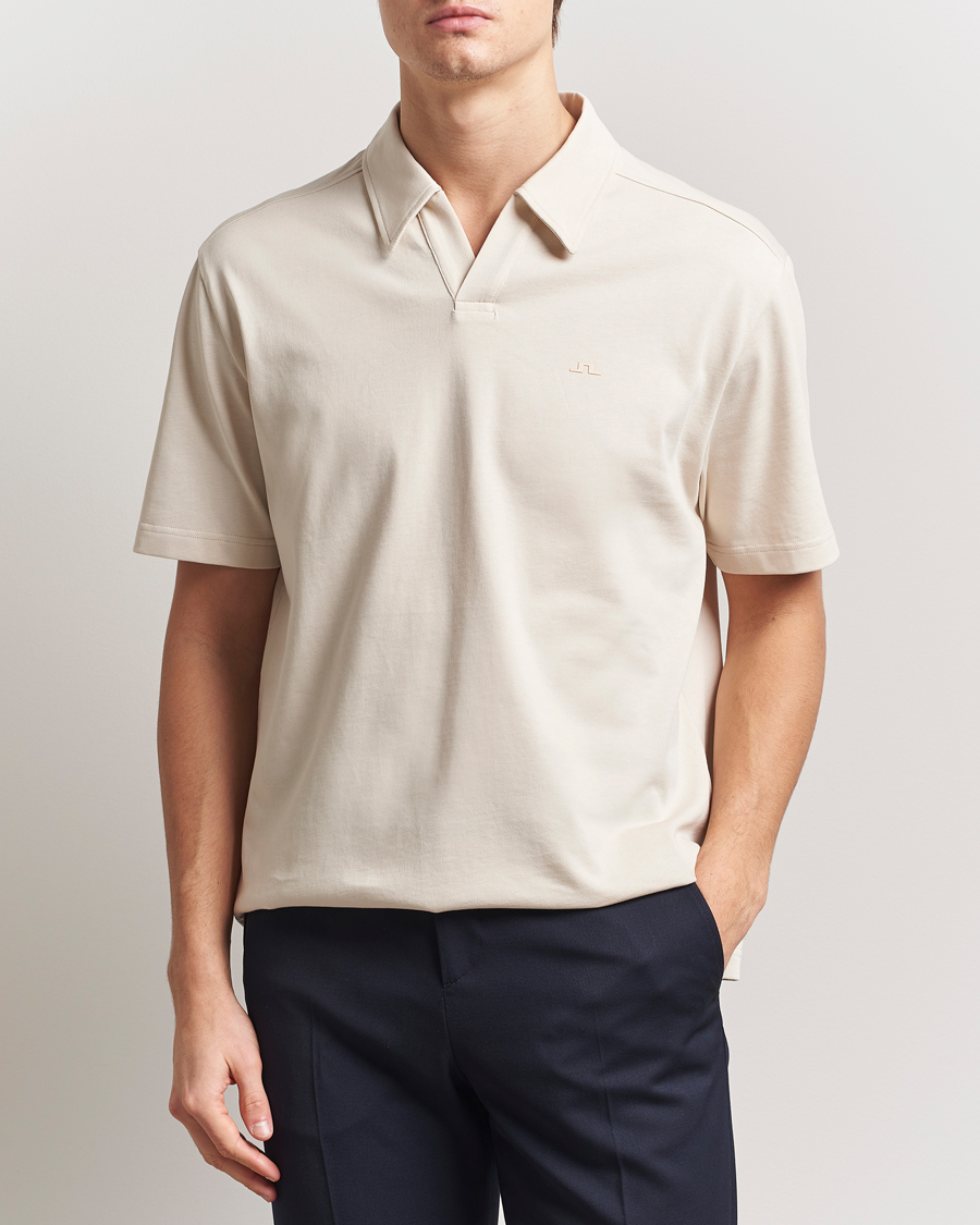 Herre | Pikéer | J.Lindeberg | Roy Relaxed Polo Pique Moonbeam