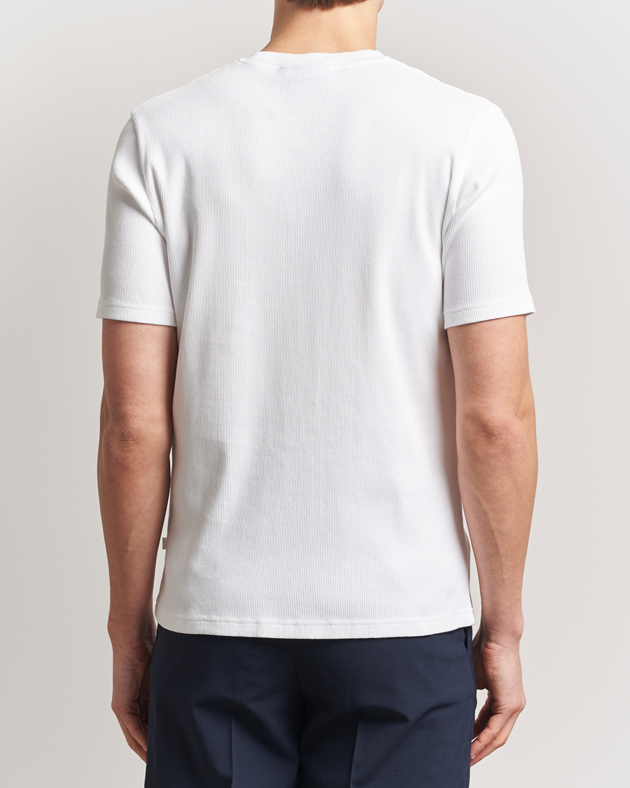 Herre | T-Shirts | J.Lindeberg | Rob Slim Rib T-Shirt White