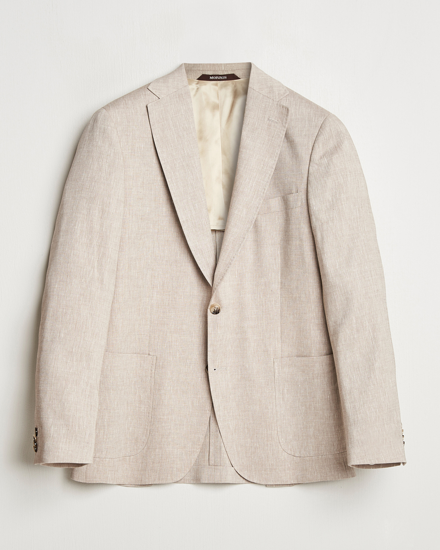 Herre | Dressjakker | Morris Heritage | Linen Suit Blazer Beige