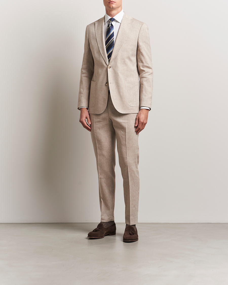 Herre | Dressjakker | Morris Heritage | Linen Suit Blazer Beige